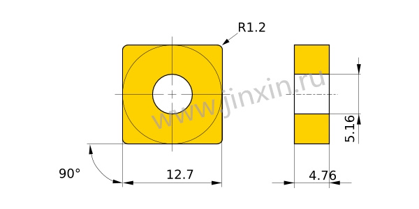 Negative Angle Turning Inserts TNMG220412-GH