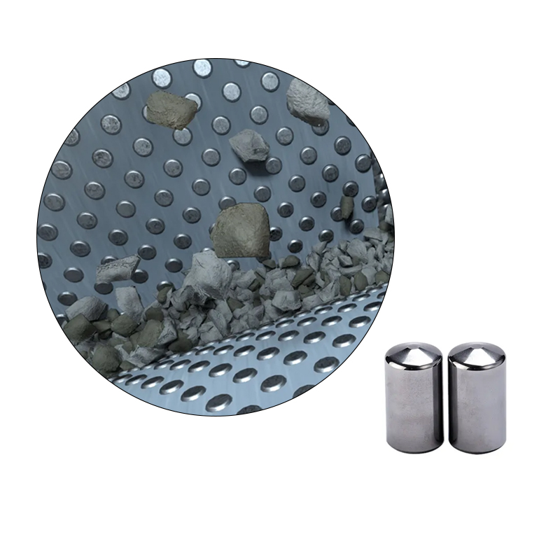 The working principle of tungsten carbide HPGR studs