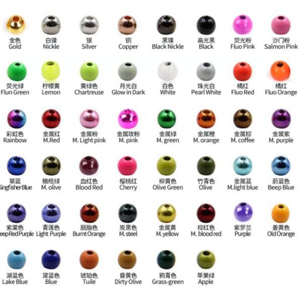 tungsten beads colors