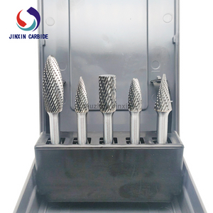 High Performance 5pcs Tungsten Carbide Rotary Burr Set with Gray Box