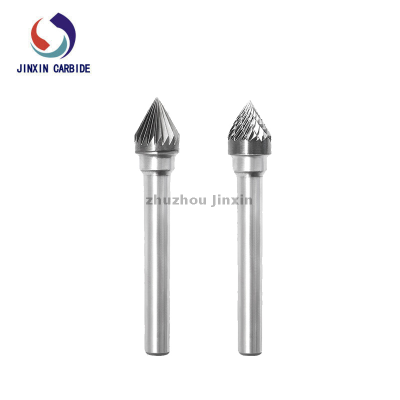 Type J Cone Shape with 60° degree Tungsten Carbide Rotary Burrs 