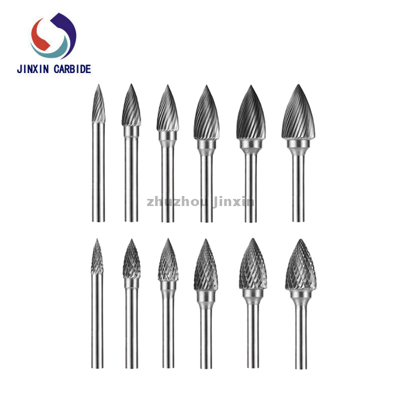 Type G Tree Shape with Pointed End Tungsten Carbide Rotary Burrs 