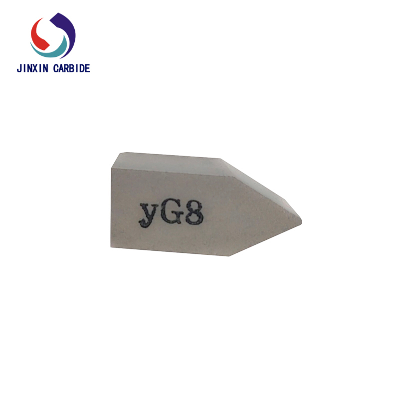 YG8 C122 Tungsten Carbide Brazed Inserts for Finish Turning of Steel