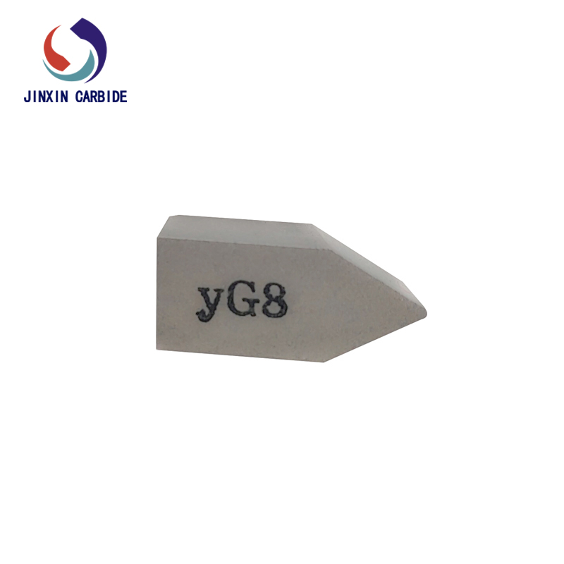 YG8 C122 Tungsten Carbide Brazed Inserts for Finish Turning of Steel