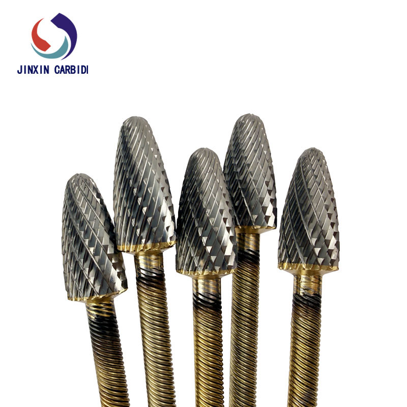 F1225 Tungsten Carbide Rotary Burrs with 500mm Flexible Shaft
