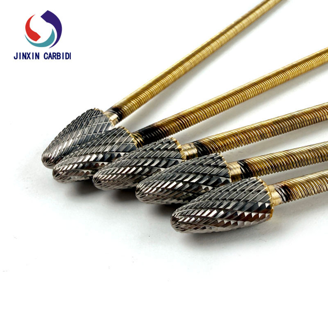 F1225 Tungsten Carbide Rotary Burrs with 500mm Flexible Shaft