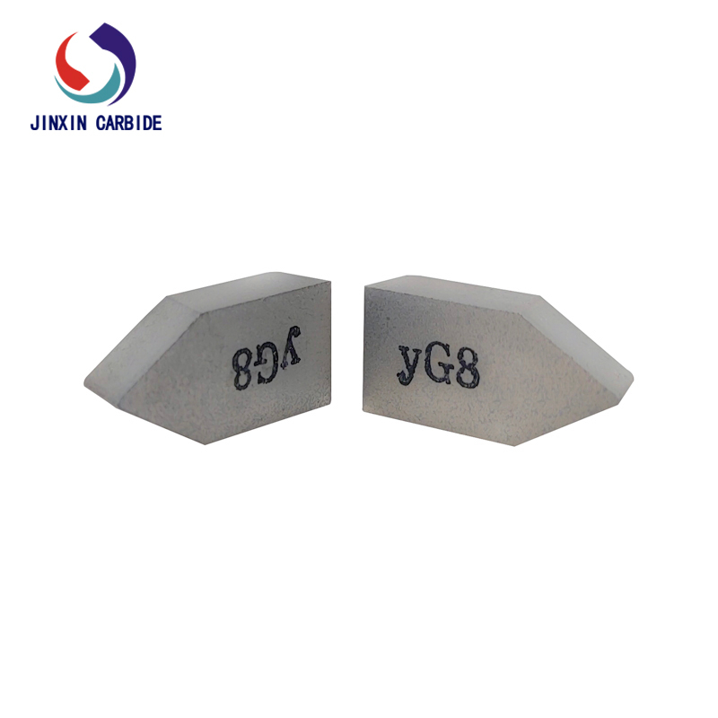 YG8 C122 Tungsten Carbide Brazed Inserts for Finish Turning of Steel