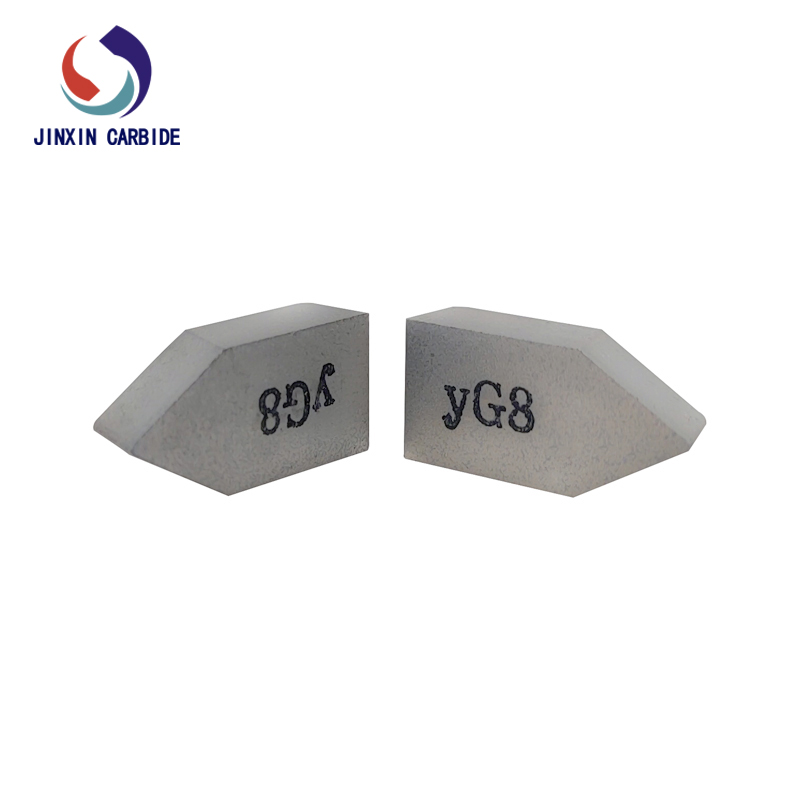 YG8 C122 Tungsten Carbide Brazed Inserts for Finish Turning of Steel