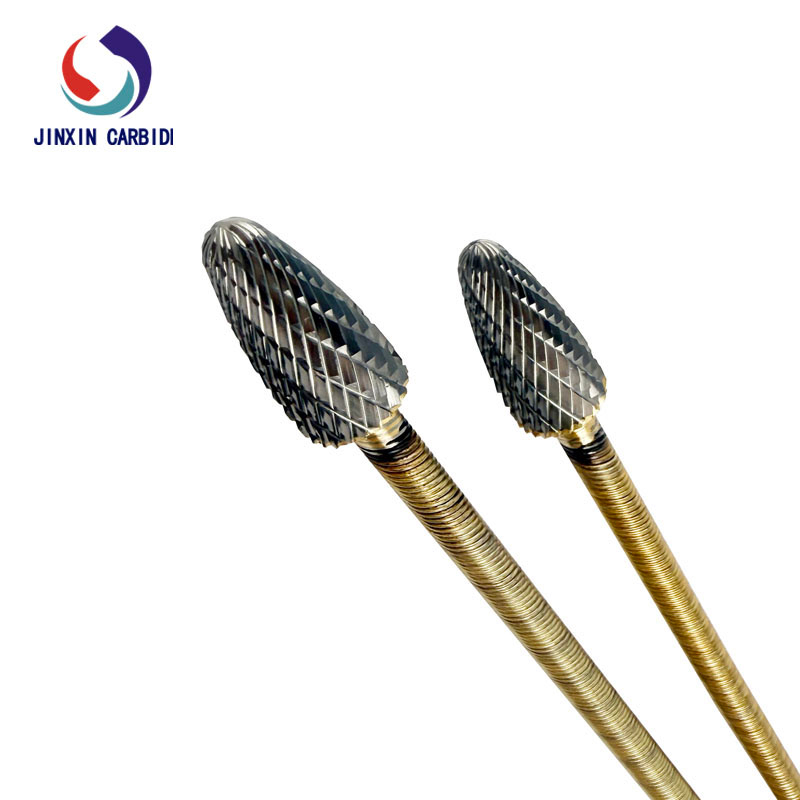F1225 Tungsten Carbide Rotary Burrs with 500mm Flexible Shaft