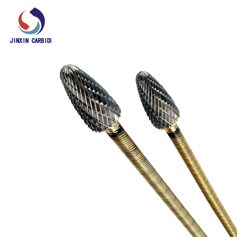 F1225 Tungsten Carbide Rotary Burrs with 500mm Flexible Shaft