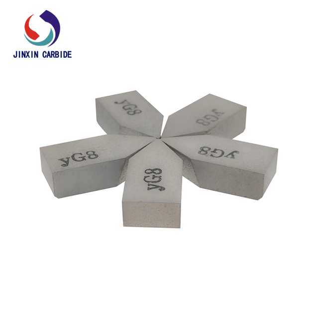 YG8 C122 Tungsten Carbide Brazed Inserts for Finish Turning of Steel